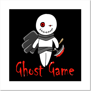 Ghost game scary horror cartoon Posters and Art